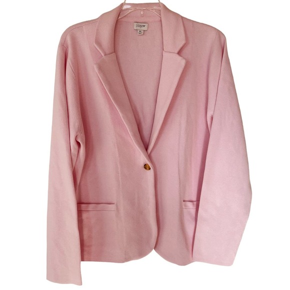 J. Crew Jackets & Blazers - J. Crew Pink Sweater Jacket Shacket Size XL